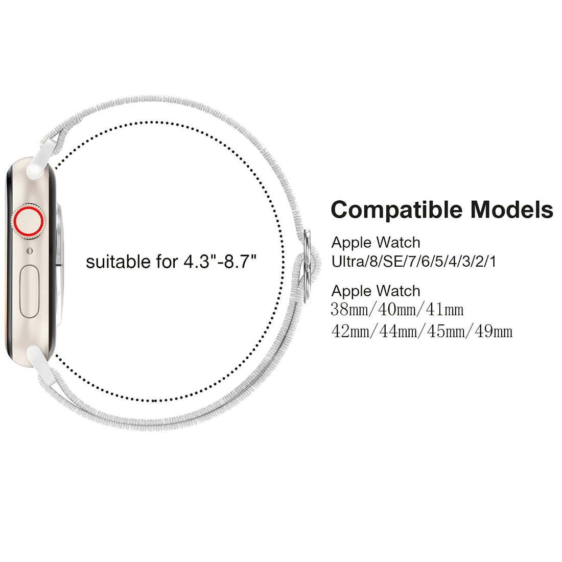 Stretchy Solo Loop Bands Compatible with iWatch
