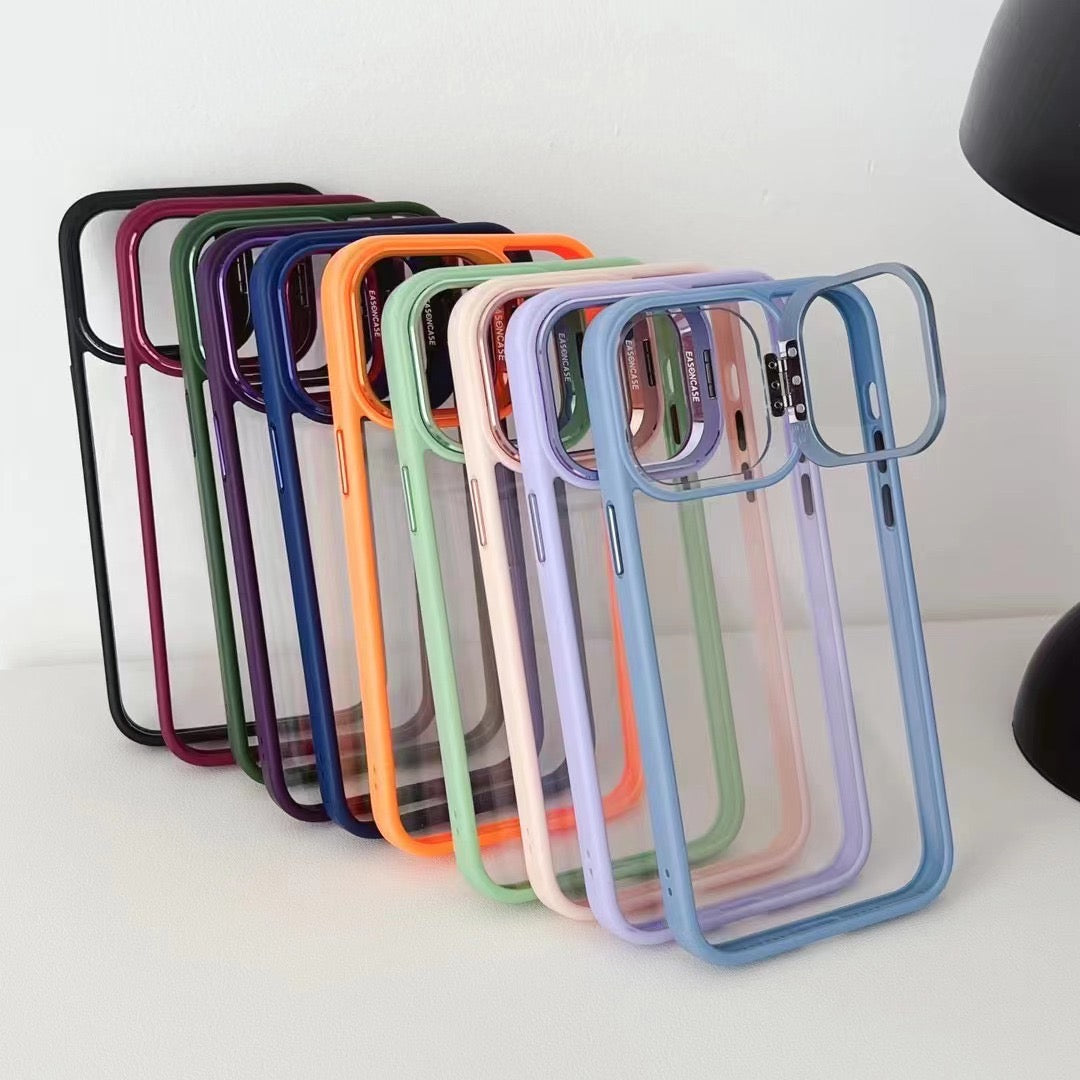 NATURAL TITANIUM METAL AIR SKIN WITH CAMERA RING & CAMERA STAND