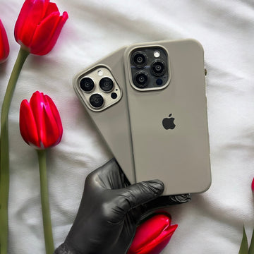 Natural Titanium Silicon Case